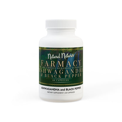 Ashwagandha and Black Pepper Supplement (60 capsules)