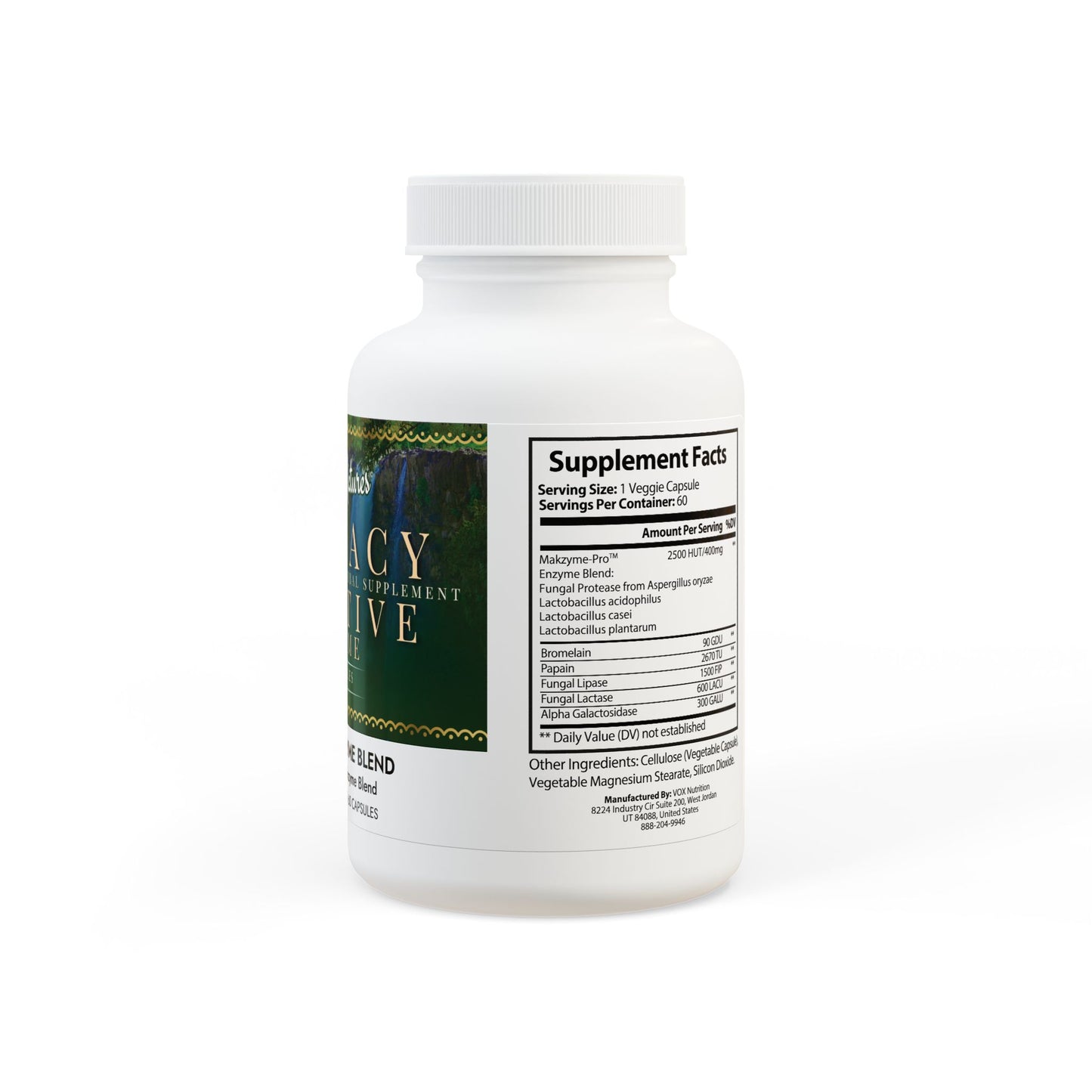 Digestive Enzyme Blend Supplement (60 Capsules)