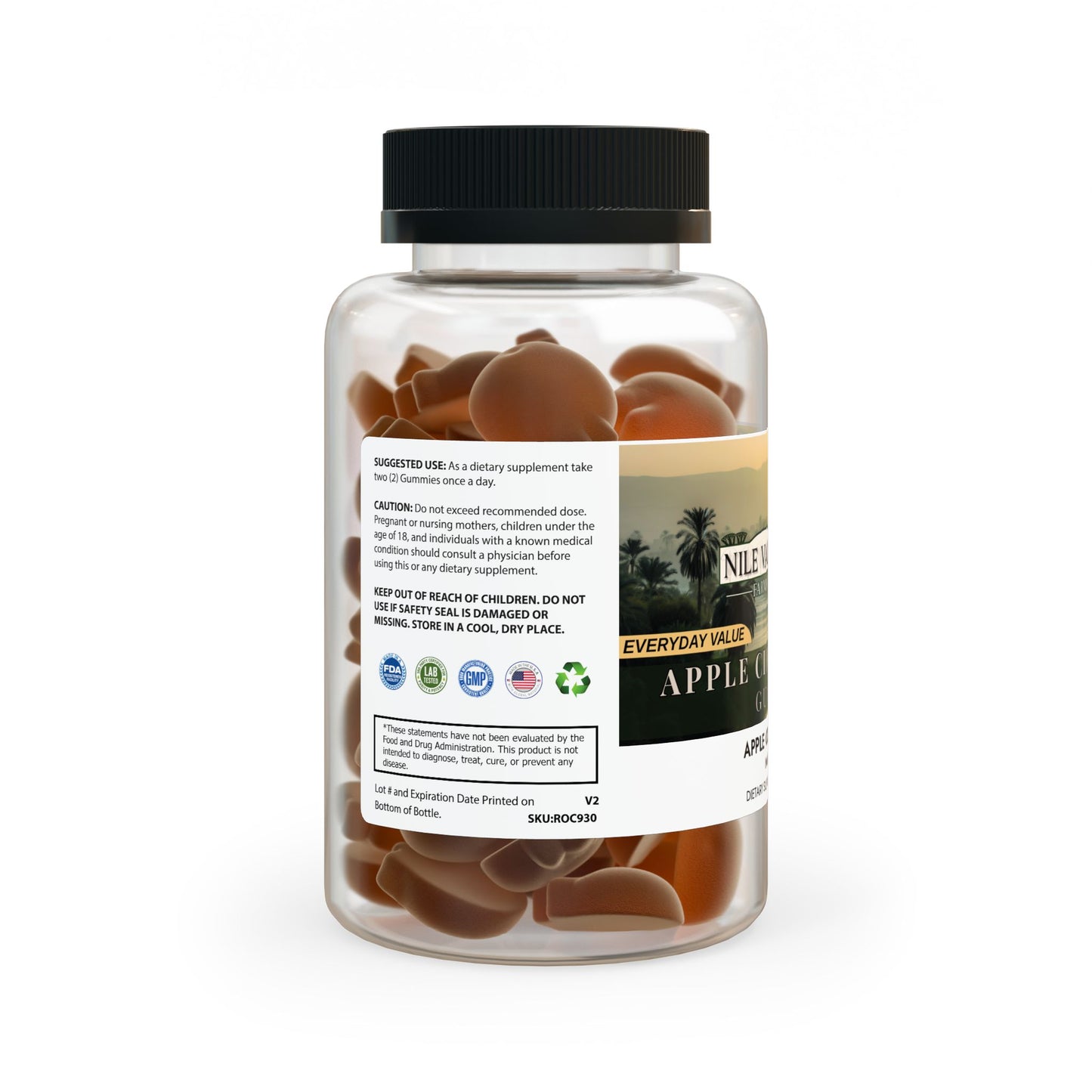 Nile Valley's Apple Cider Vinegar Gummies (60 Gummies)