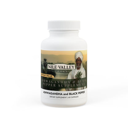 Nile Valley's Ashwagandha and Black Pepper Supplement (60 capsules)