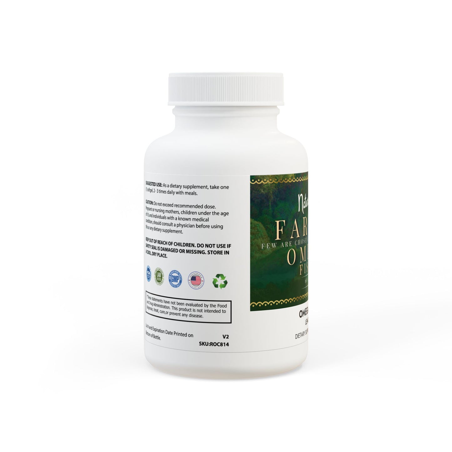 Omega 3 Fish Oil Supplement (60 Softgels)