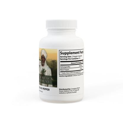 Nile Valley's Ashwagandha and Black Pepper Supplement (60 capsules)