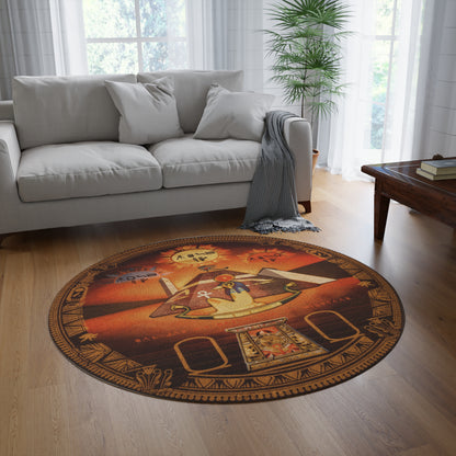 Ancient Egyptian Meditation Round Rug